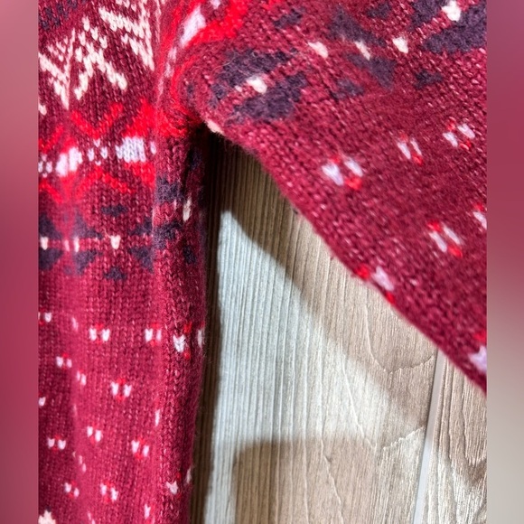 American Eagle Wool Blend Mock Neck Fair Isle Sweater Size Large - Picture 7 of 15